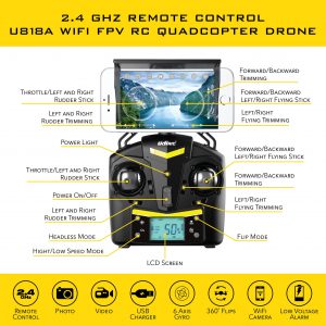 force1 u818a hd camera rc quadcopter